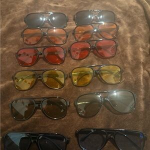 Stylish Women's Aviator Sunglasses Set